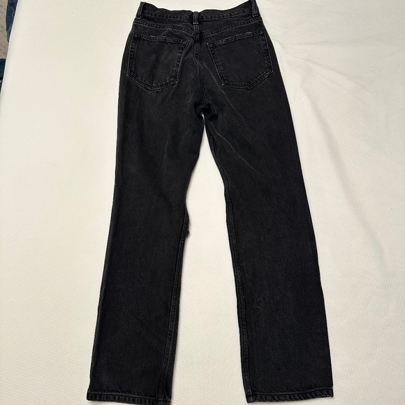 Black Cynthia High Rise Straight Jeans - Picture 2 of 6